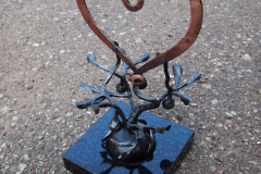 59. Skulptura-kalviska-metalinė sirdelė
